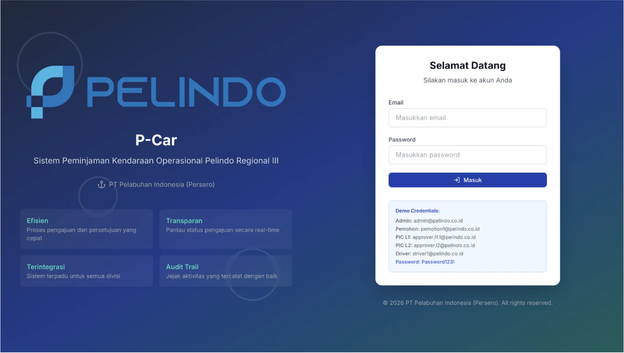 Pelindo Car Rent (P-Car)